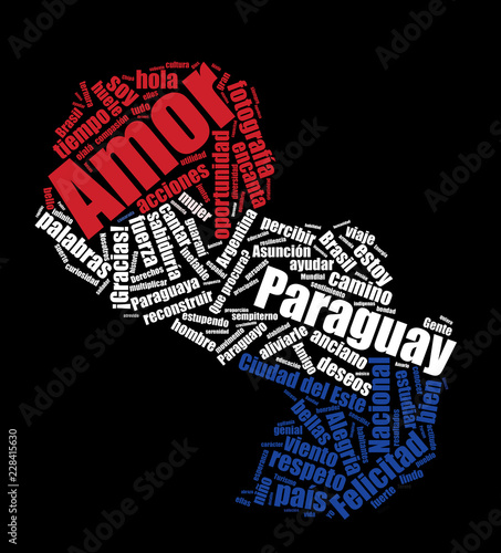 Mapa de palabras del Paraguay