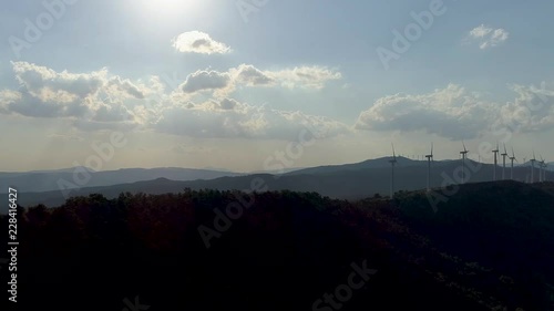 Wind Power on Sierra del Perd√≥n Navarra photo