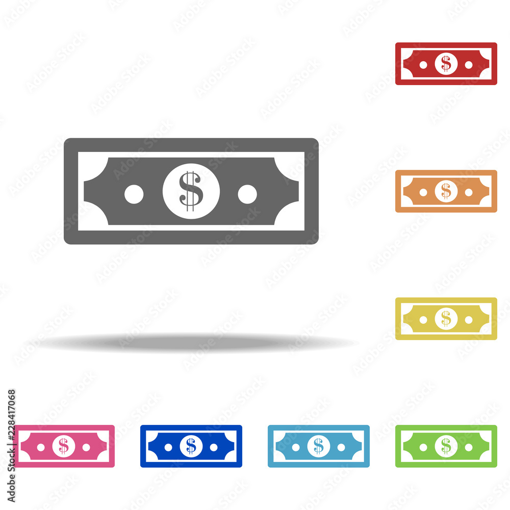 dollar bill icon. Elements of banking in multi color style icons. Simple icon for websites, web design, mobile app, info graphics dollar bill icon. Elements of banking in multi color style icons. Simple icon for websites, web design, mobile app, info graphics