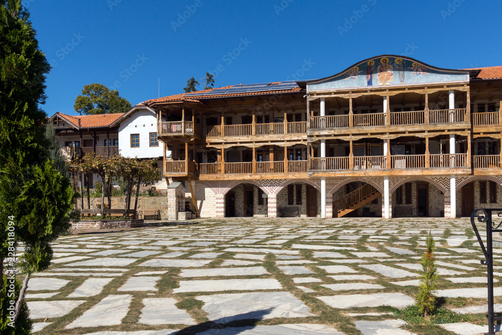 Fototapeta premium Medieval Tsarnogorski (Gigintsy) monastery St. Kozma and Damyan, Pernik Region, Bulgaria