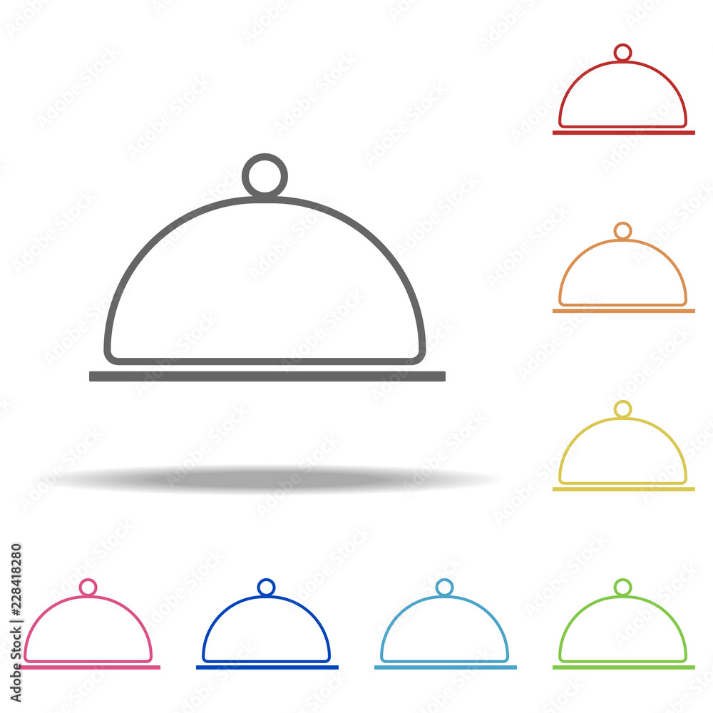 tray icon. Elements of kitchen in multi color style icons. Simple icon for websites, web design, mobile app, info graphics tray icon. Elements of kitchen in multi color style icons. Simple icon for websites, web design, mobile app, info graphics