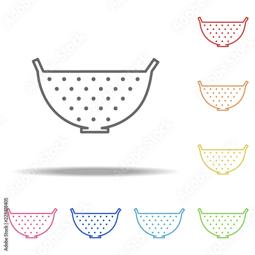 sieve icon. Elements of kitchen in multi color style icons. Simple icon for websites, web design, mobile app, info graphics