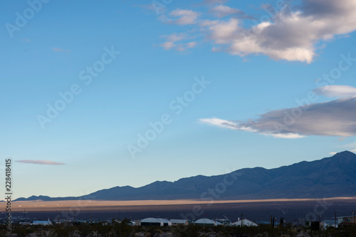 Mojave Desert mountain range landscape Pahrump, Nevada, USA