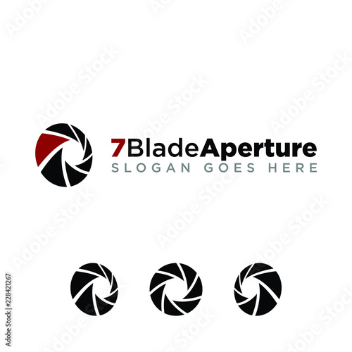 7 Blade Aperture Photography Logo Medium Opening