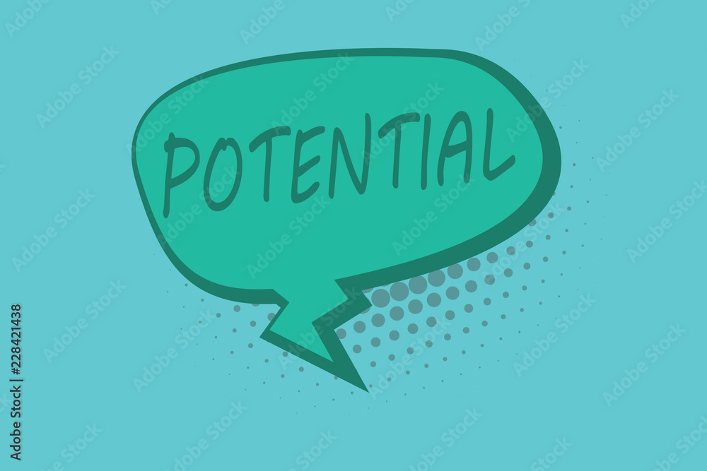 Conceptual hand writing showing Potential. Business photo showcasing Latent qualities abilities capacity to develop in the future. Conceptual hand writing showing Potential. Business photo showcasing Latent qualities abilities capacity to develop in the future.