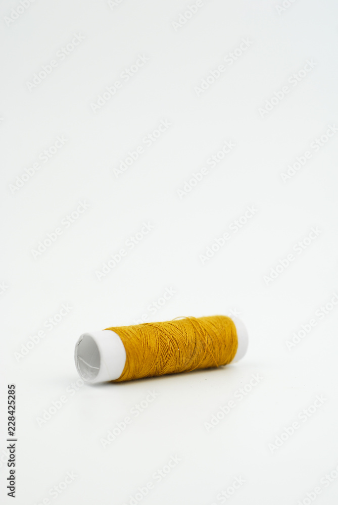 spools of thread isolated on white background spools of thread isolated on white background