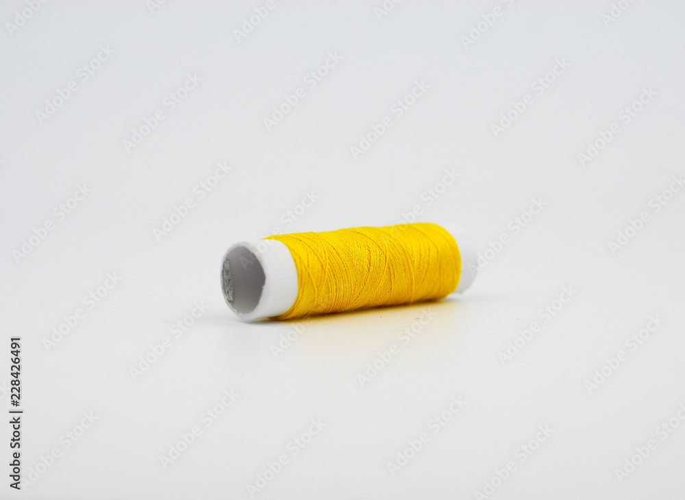 spools of thread isolated on white background spools of thread isolated on white background