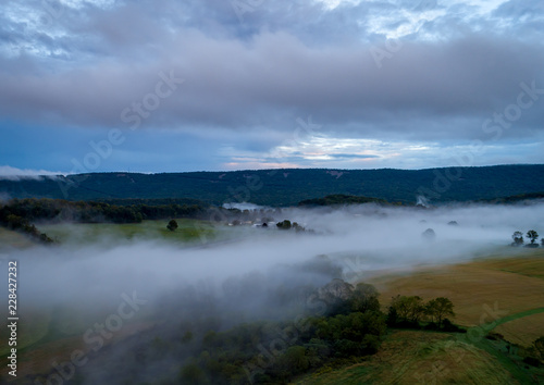 Fototapeta Naklejka Na Ścianę i Meble -  Field in the Mist