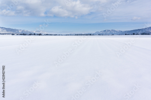Foto 山形の雪原　　Nagai , Yamagata , Japan