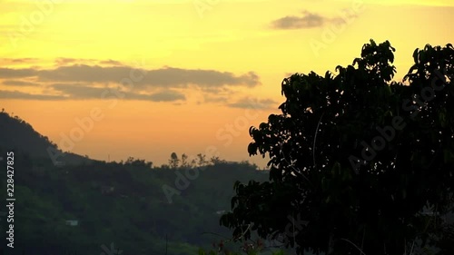 Sunset in Jayuya, Puerto Rico photo