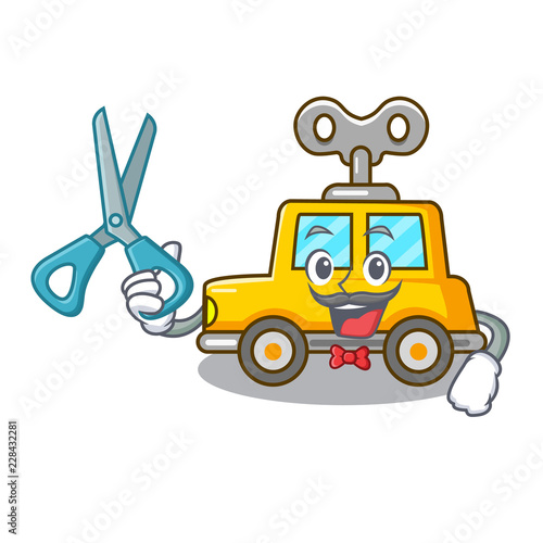 Barber character clockwork car for toy children