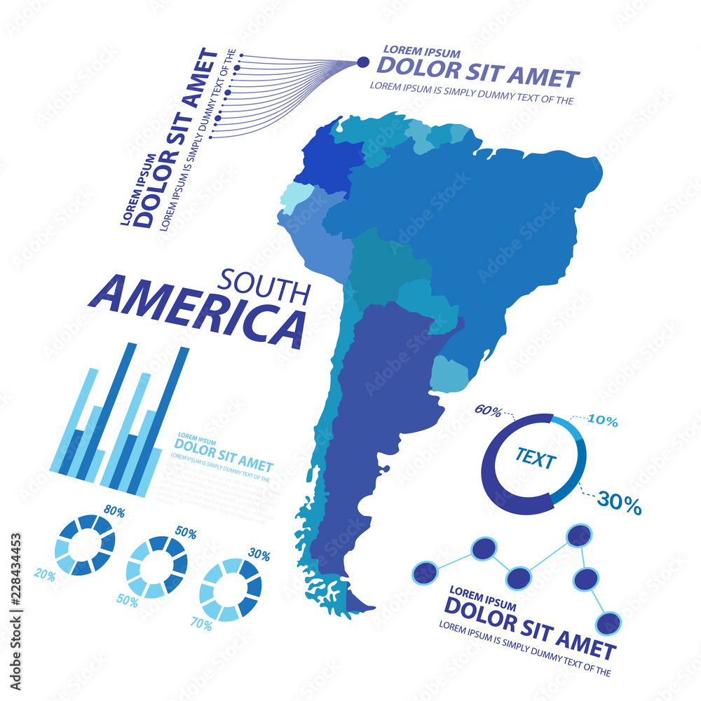 Obraz premium big data map infographic elements vector template