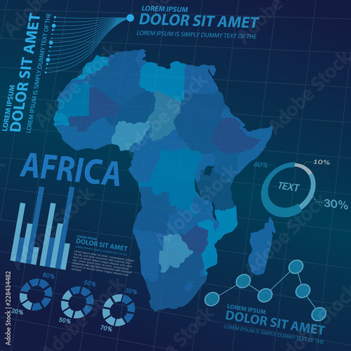 big data map infographic elements  vector template 