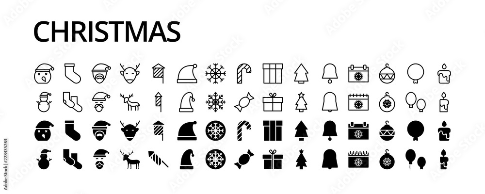 Christmas icon vector