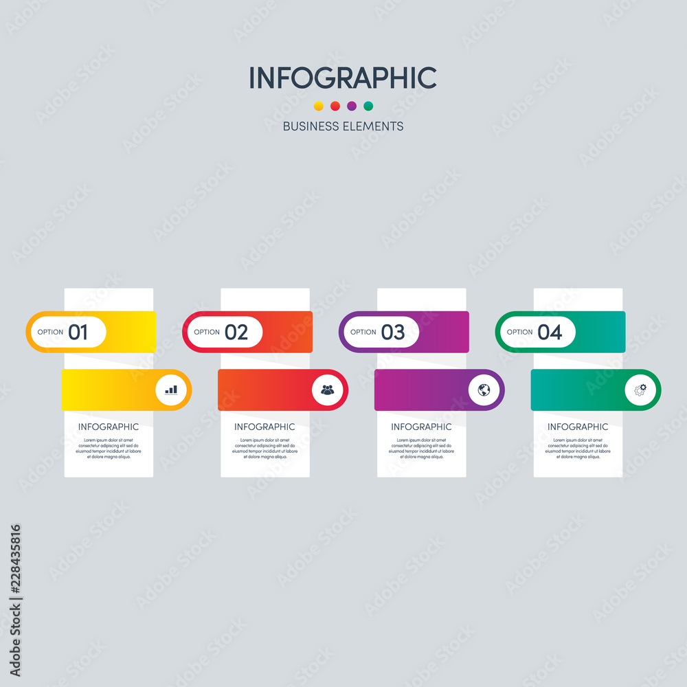 Infographic design element template for business presentation Infographic design element template for business presentation