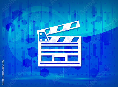 Cinema clip icon midnight blue prime background