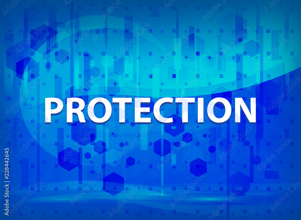 Protection midnight blue prime background