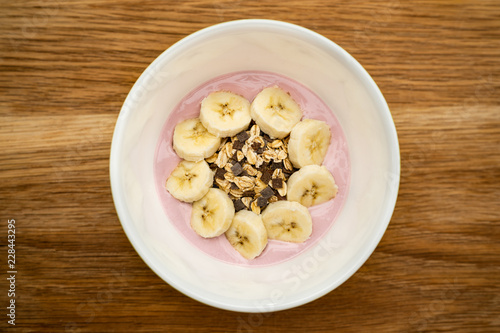 Wallpaper Mural bowl of cereal with yoghurt and bananas Torontodigital.ca