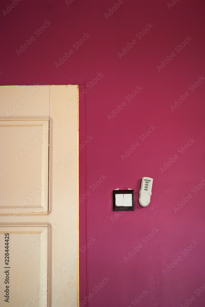 door with blank sign door with blank sign