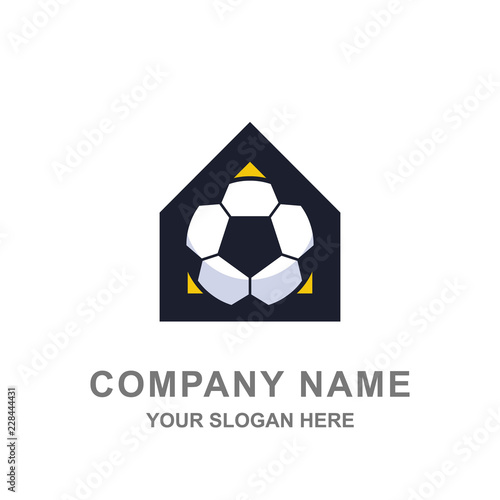 Fototapeta Naklejka Na Ścianę i Meble -  Soccer Football Gaming Logo Vector