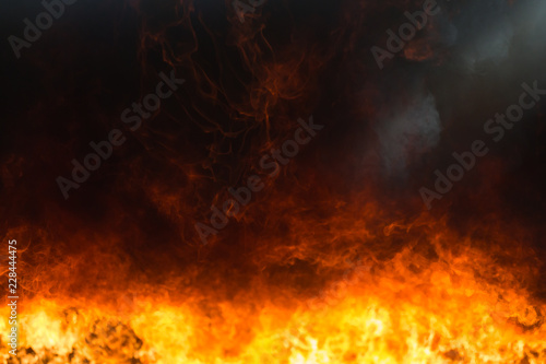 Fire and rescue training school regularly to get ready, Burning fire flame background