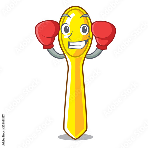 Boxing character spoon plastic for kid meal