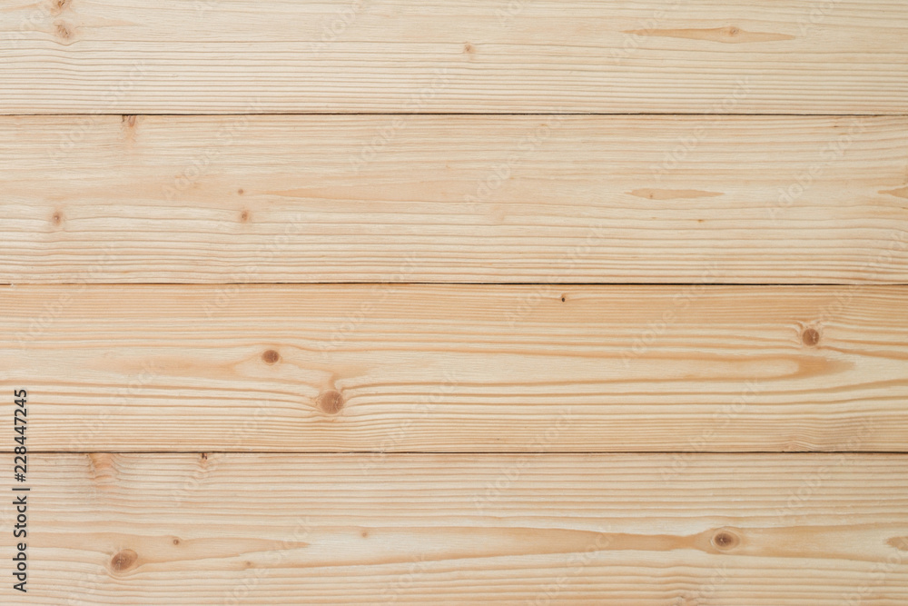 Naklejka premium Brown wood texture with natural striped pattern for background, wooden surface for add text.