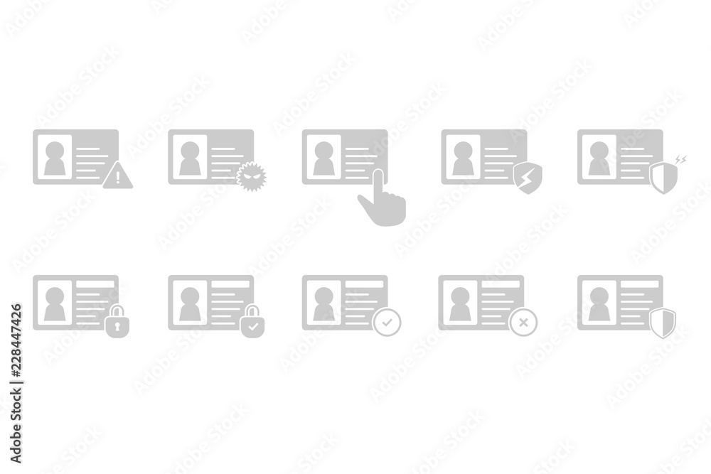 身分証 Gdpr Dtp Sns プライバシー保護 ユーザーデータ流出 個人情報漏洩 セキュリティ対策イメージデザイン素材 Stock Illustration Adobe Stock