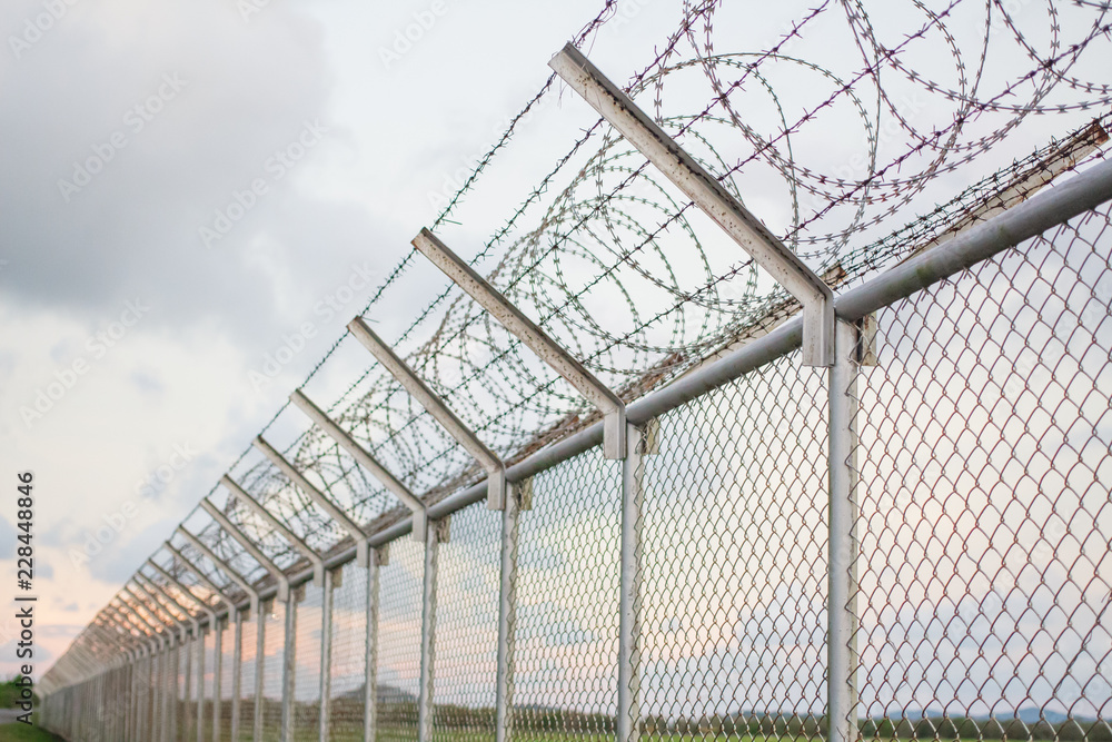 wire mesh steel with green grass background in Phuket Thailand wire mesh steel with green grass background in Phuket Thailand