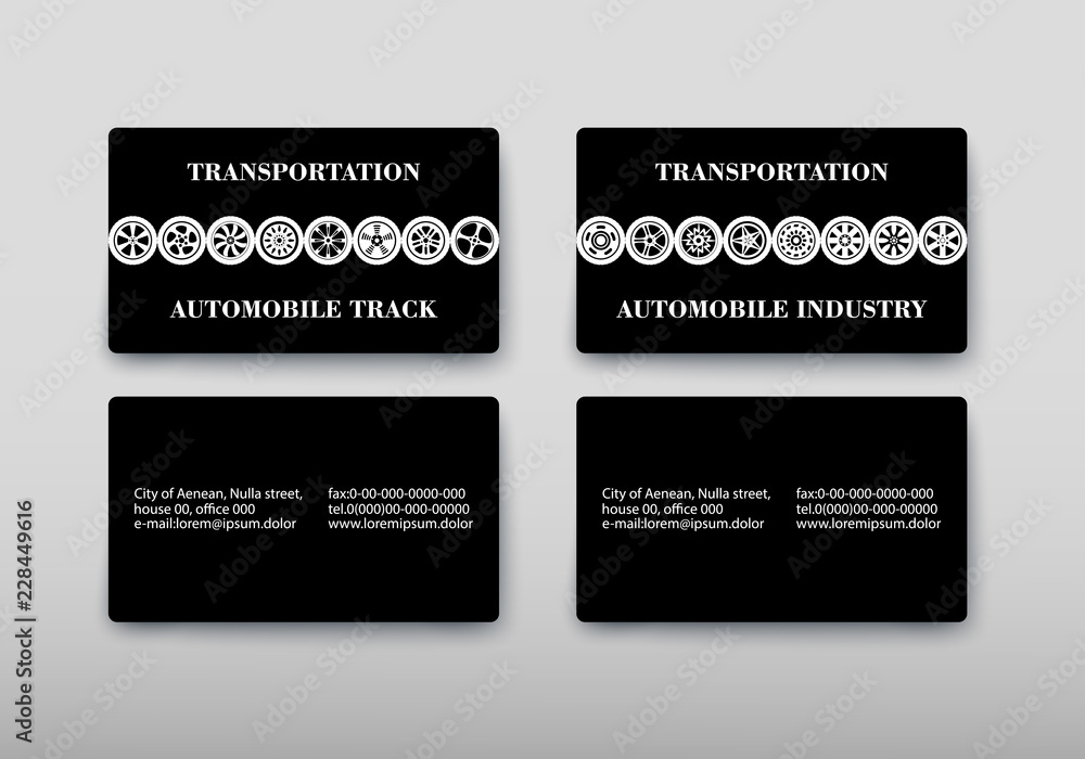 Fototapeta premium Business card containing contact information making it easier to find clients for promoting goods and services in the financial market