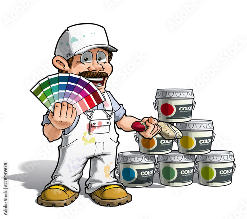 Handyman - Colour Picking Painter White Uniform