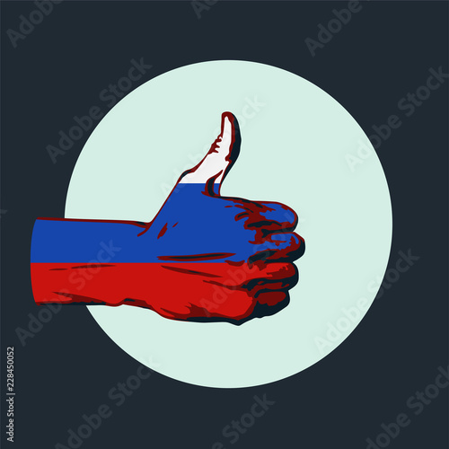 finger to the top russia