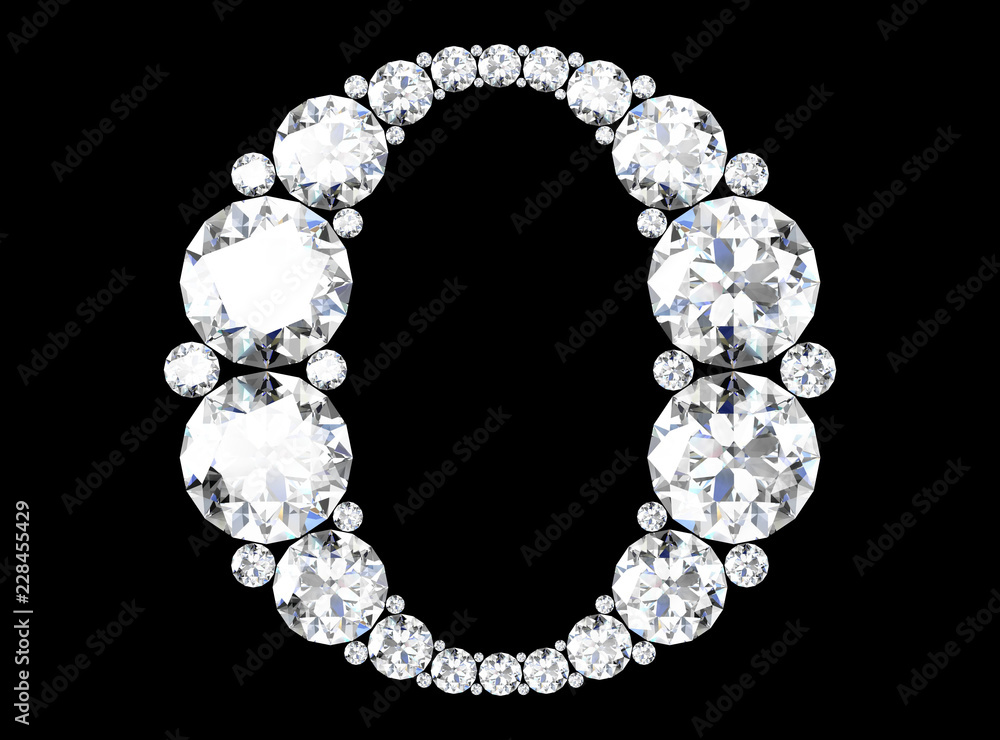 diamond letters with gemstones (high resolution 3D image) diamond letters with gemstones (high resolution 3D image)
