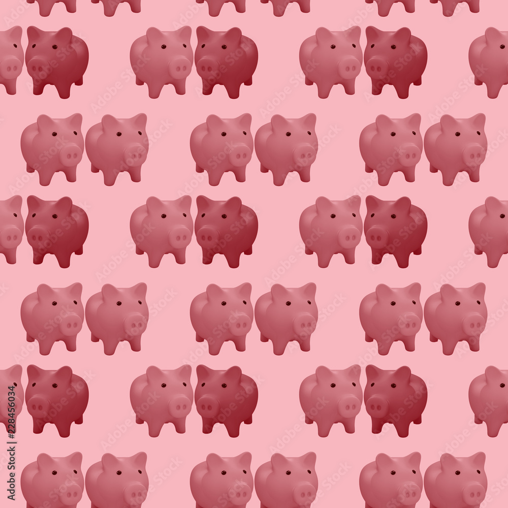 colorfull pigs on the fashionable background. 3d. colorfull pigs on the fashionable background. 3d.