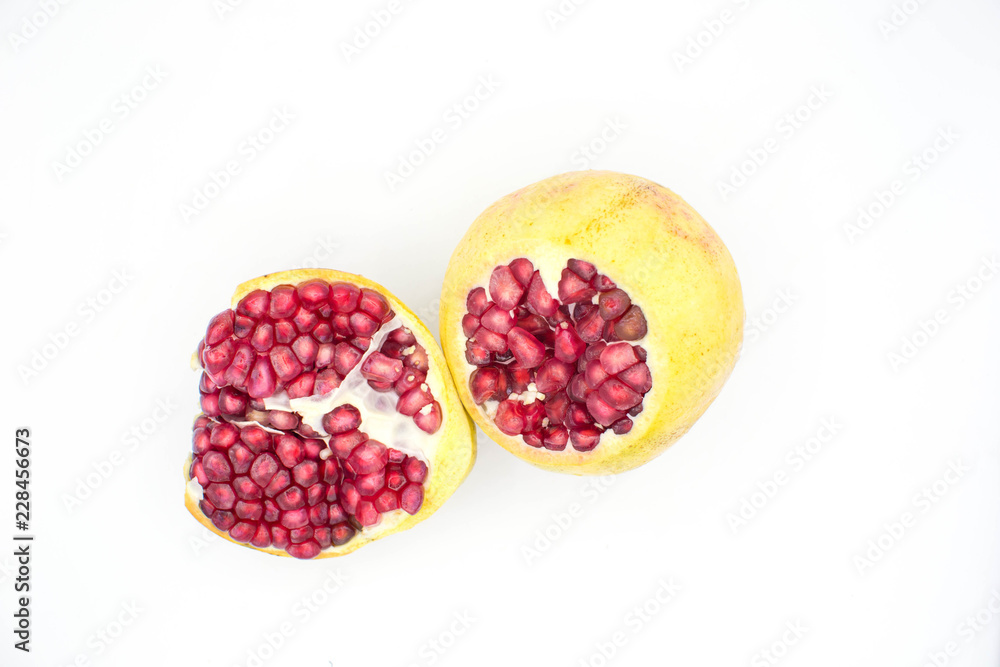 Pomegranate isolated on white background Pomegranate isolated on white background