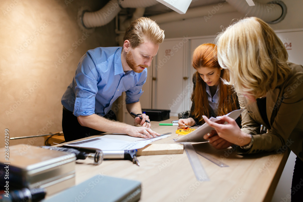 Group of designer working on project Group of designer working on project