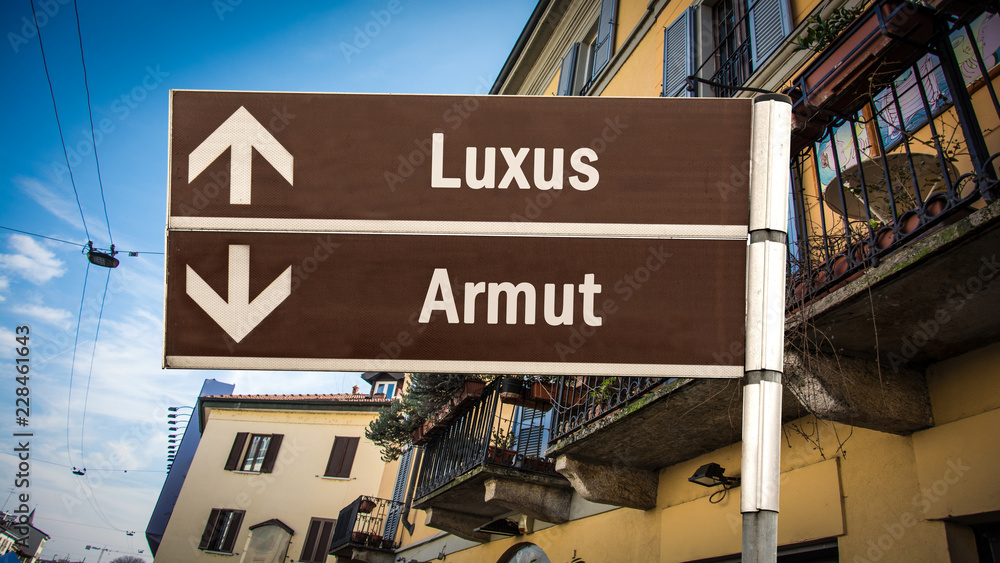 Obraz premium Schild 384 - Luxus