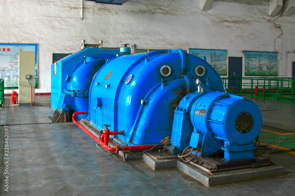 Turbine waste heat power generation system, in a iron and steel co., China