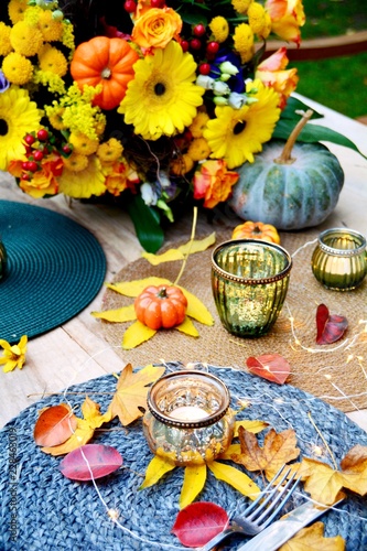 Herbst - Blumenstrauß und g...