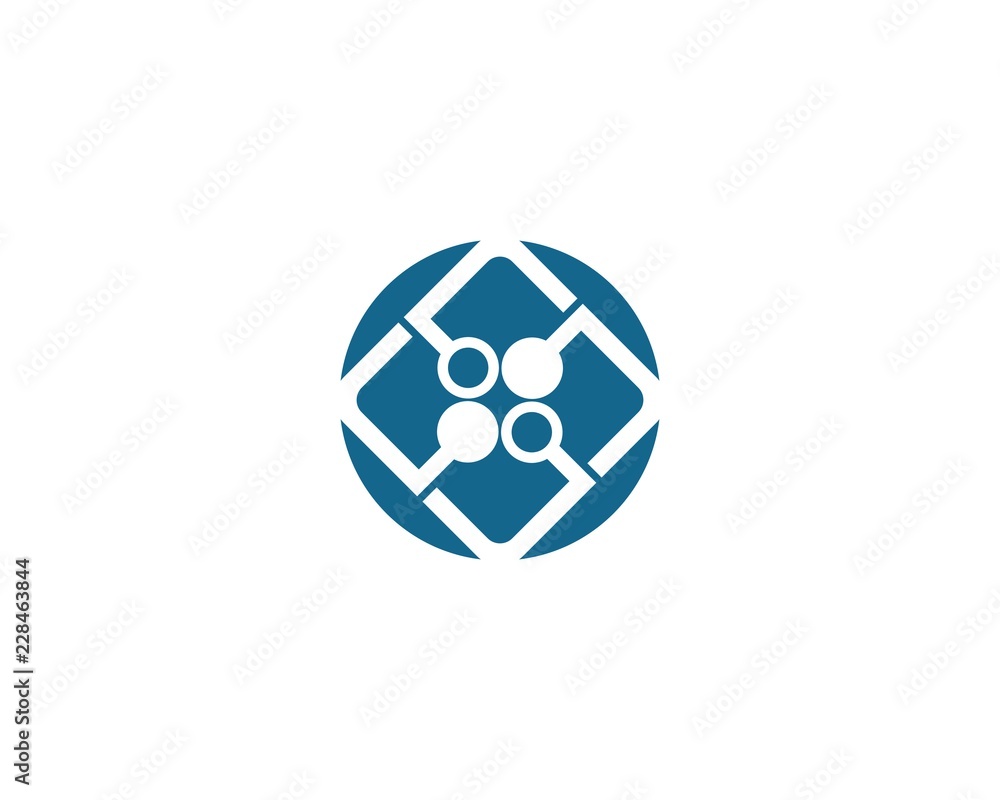 Circuit logo illustration Circuit logo illustration