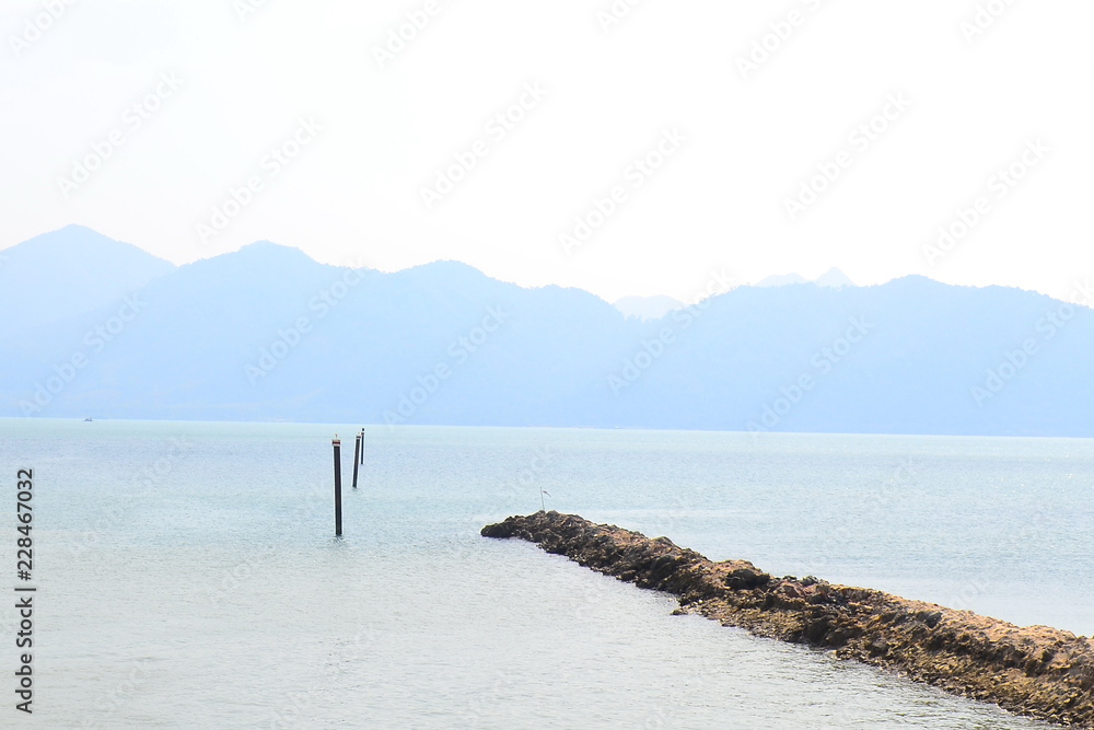 The sea is very calm. The sea is very calm.