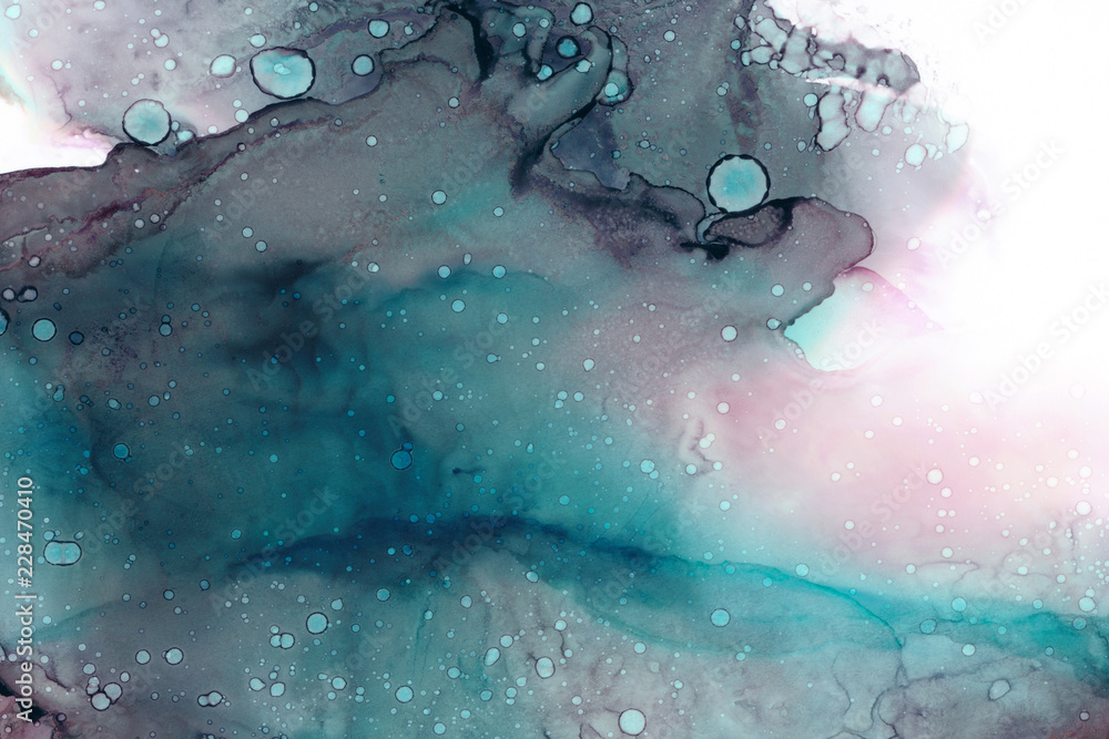 Fototapeta premium Hand painted ink texture. Abstract background.