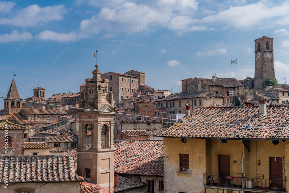 View on the roofs of Anghiari
