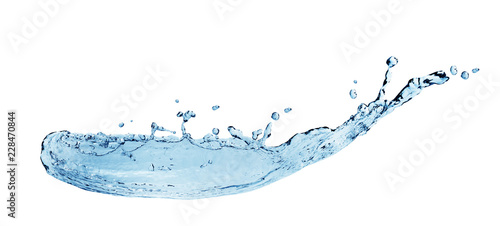 water splash isolated on white background with clipping path