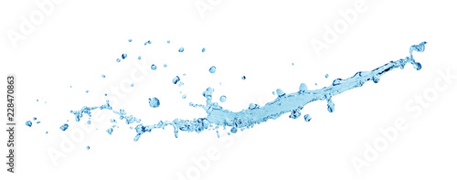 water splash isolated on white background with clipping path