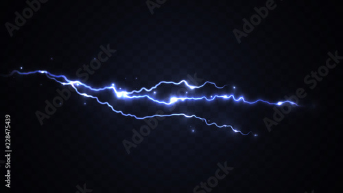 Realistic lightning bolt