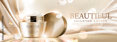 Elegant face cream banner ads