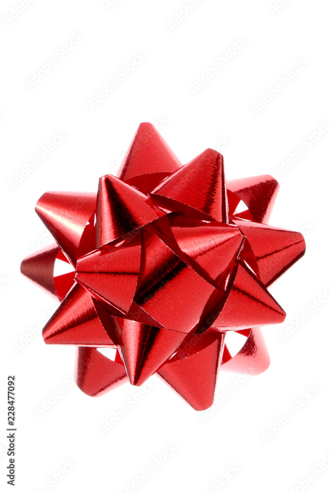 red package bow isolated on white background with clipping path included red package bow isolated on white background with clipping path included
