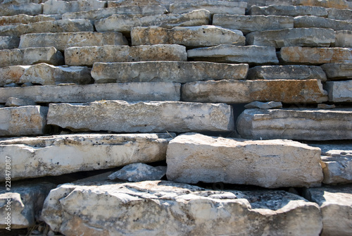 Steinmauer, Treppen, Kazun, Istrien, Struktur, Muster