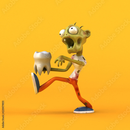 Fun zombie - 3D Illustration